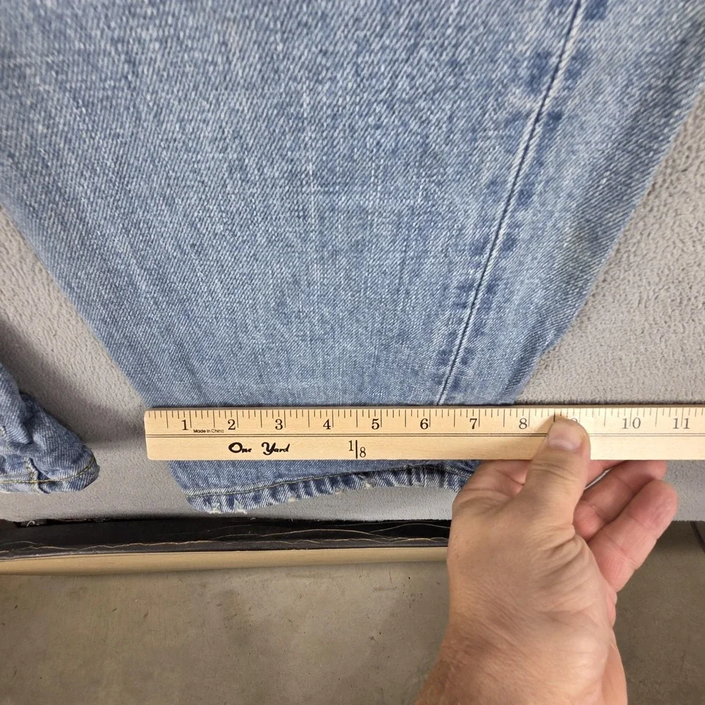 Edwin Jeans Mens 33x33 Blue Selvedge 53RV Made in Japan Thrashed Honeycomb